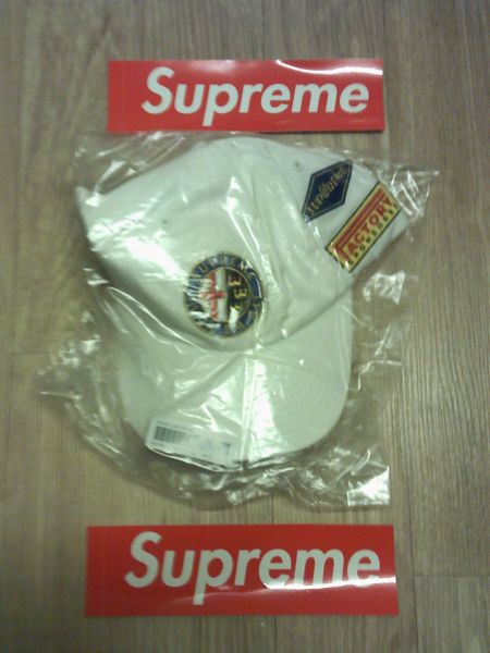 Supreme Racing Six Panel Cap White One Size BNWT