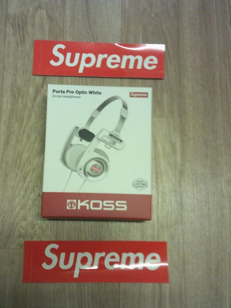 Supreme Koss Porta Pro Wireless Bluetooth Headphones White Brand New With Box