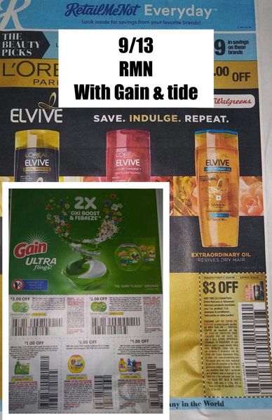 9 13 T 50 Rmn Beauty With Gain Tide Shipping Tomorrow Wholesale Coupon Inserts