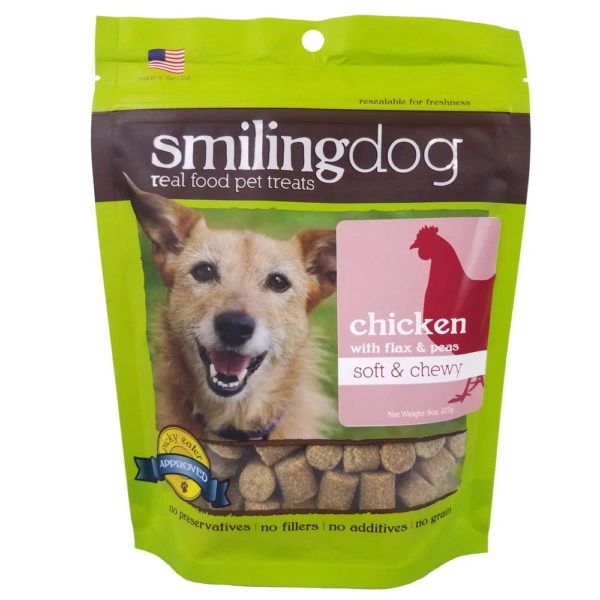 Smiling store dog treats