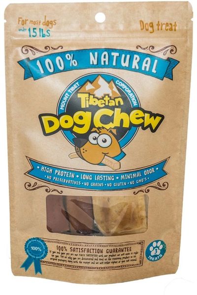 Mount Tibet Tibetan Dog Chew Small 3pk for dogs under 15 lbs. 3.5