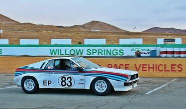 The gorgeous Lancia ready to race