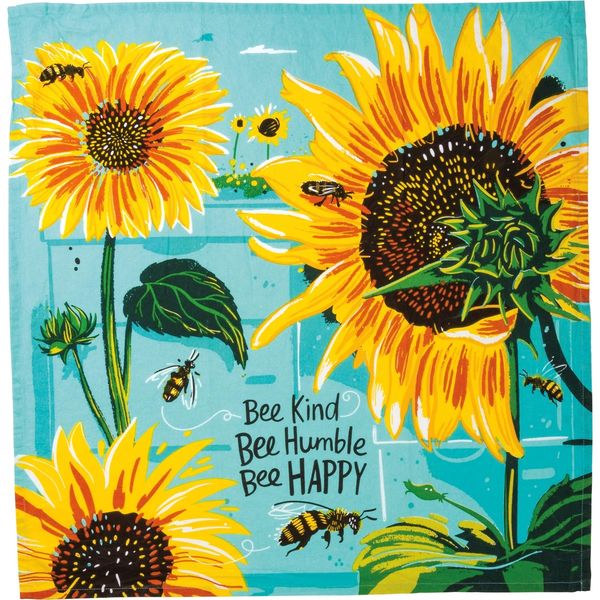 Dish Towel - Bee Happy (Yellow)