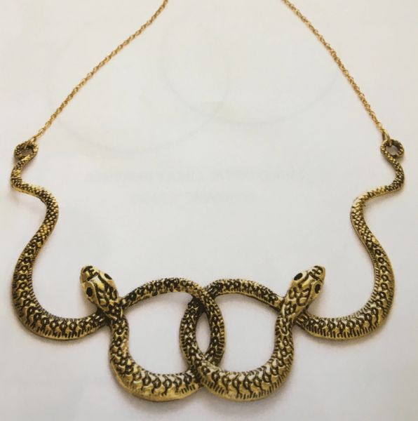 Brass Serpent Necklace
