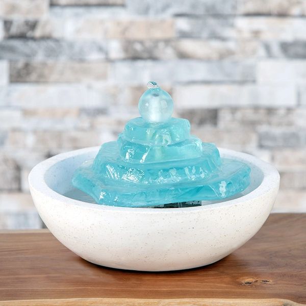 Recycled Glass Tower Fountain