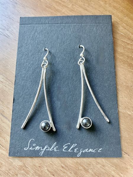 Zen Sterling Silver Design Earrings