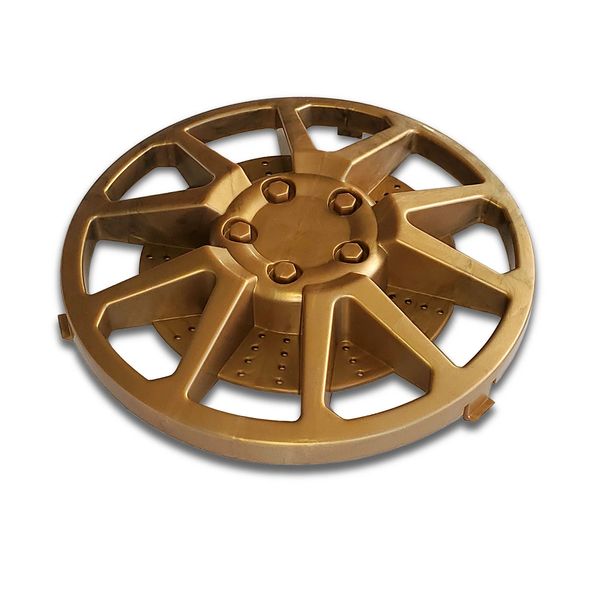 Gold hubcaps on sale