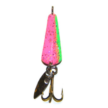 PK Panic Versatile Fishing Spoon - Pink Back Glow / 1/8 oz