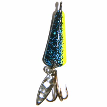 Pultz Chartreuse, Black, Chartreuse Bass Popper With Articulated Hook 1/0