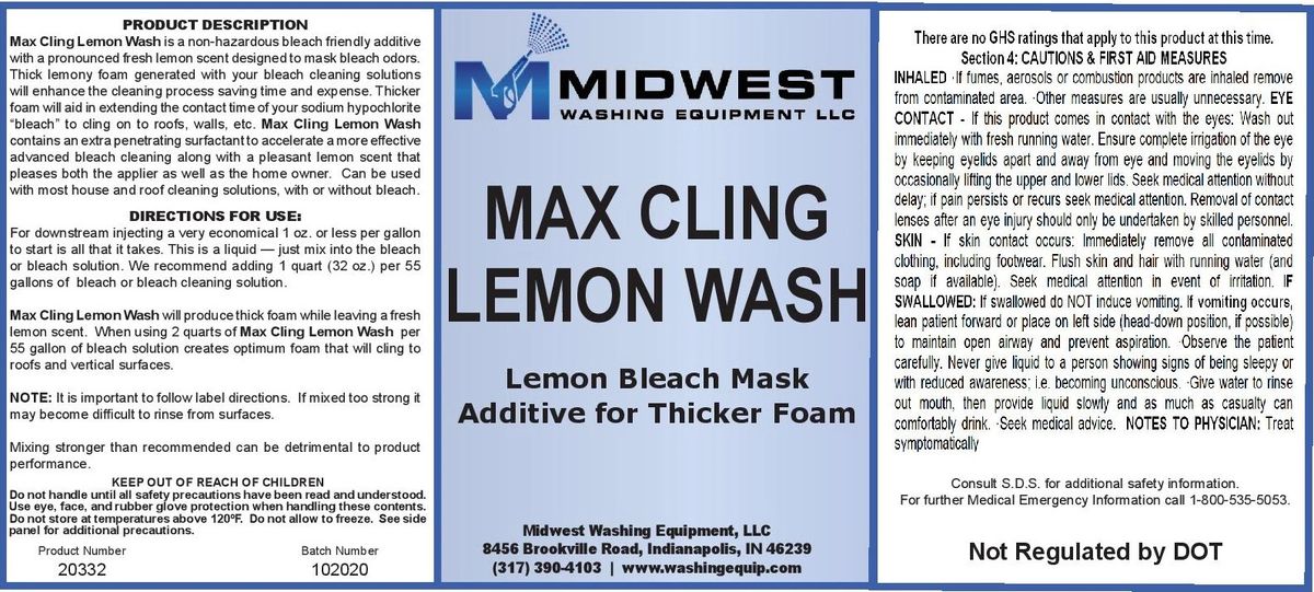 Max Cling Lemon Wash House Roof Wash