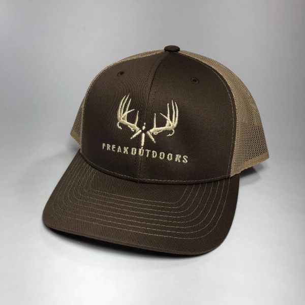 Brown & Khaki Baseball Fit Logo Snapback | Freak Outdoors