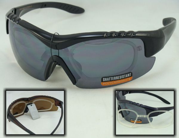 Sports sunglasses with store prescription inserts