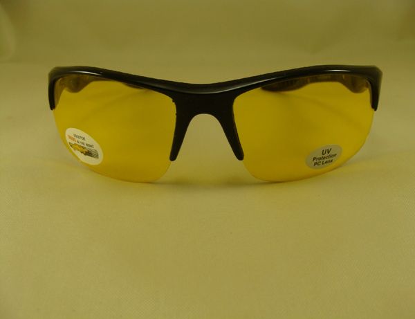 5127ND YELLOW NIGHT DRIVING GLASSES HALF FRAME SPORT STYLE
