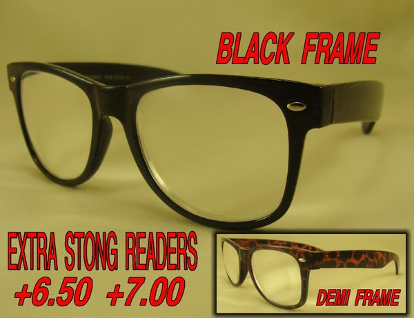 +6.50 +7.00 EXTRA STRONG READING GLASSES