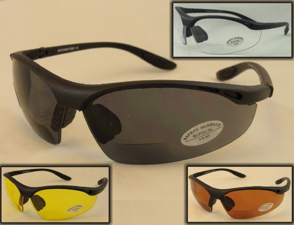 Z87 SAFETY BI-FOCAL SUNGLASSES # SR206BF