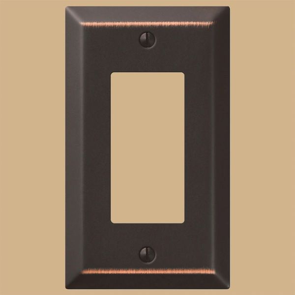 Switch Plate Outlet Cover Wall Rocker Oil Rubbed Bronze Single Toggle