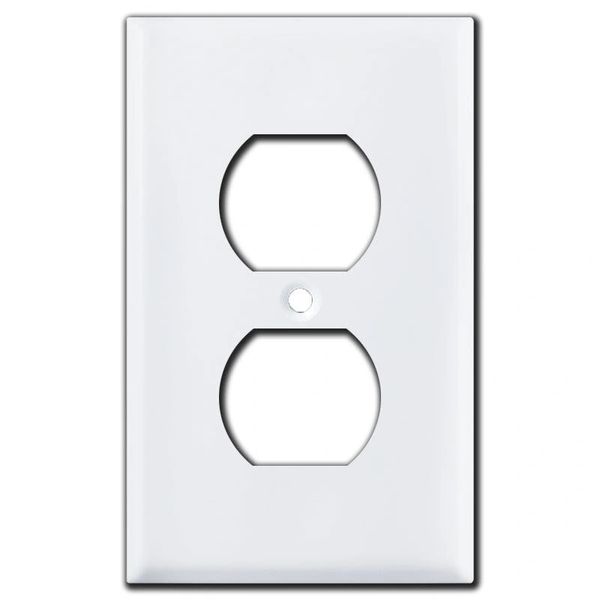 Wholesale/Bulk 8-100 Pack Smooth Gloss White Metal Wall Plate Covers Single Duplex