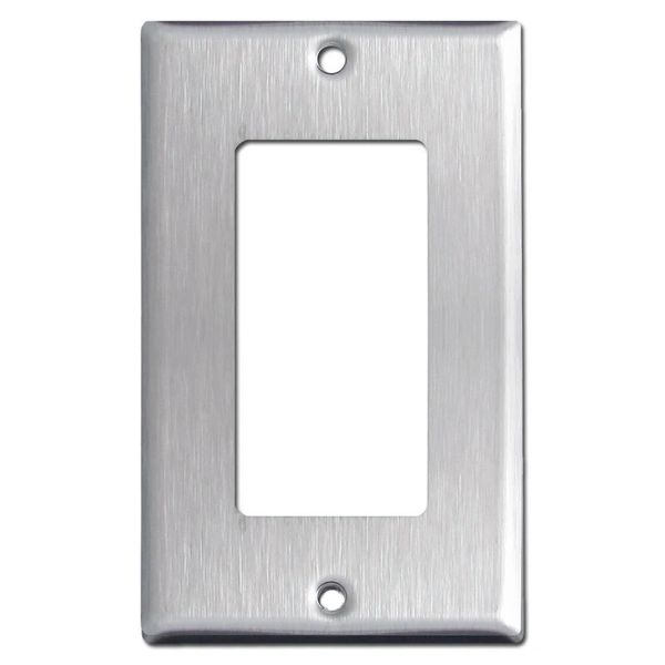 Brushed Satin Nickel Stainless Steel Wall Cover Single Rocker