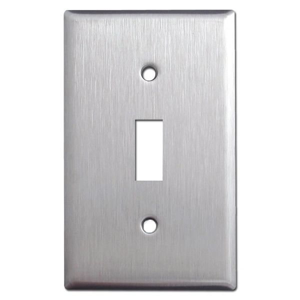 Brushed Satin Nickel Stainless Steel Wall Cover Single Toggle