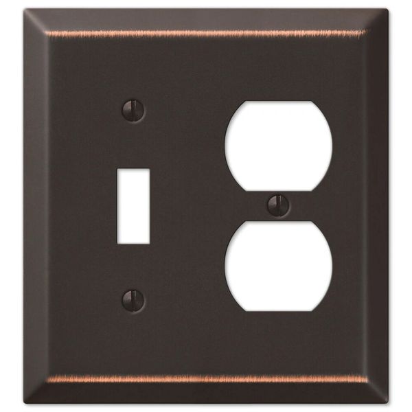 Switch Plate Outlet Cover Wall Rocker Oil Rubbed Bronze Toggle/Duplex Combo