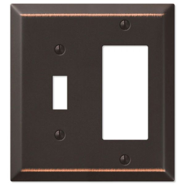Switch Plate Outlet Cover Wall Rocker Oil Rubbed Bronze Toggle/Rocker Combo