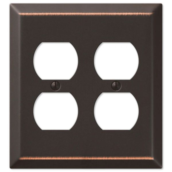 Switch Plate Outlet Cover Wall Rocker Oil Rubbed Bronze Double Duplex