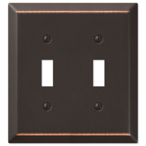 Switch Plate Outlet Cover Wall Rocker Oil Rubbed Bronze Double Toggle
