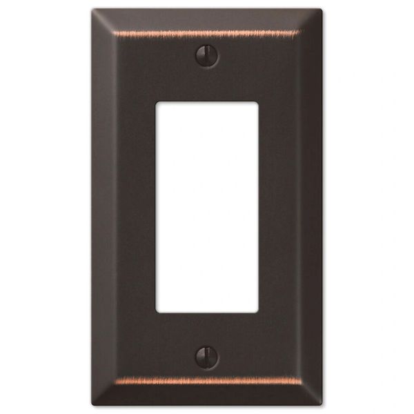 Switch Plate Outlet Cover Wall Rocker Oil Rubbed Bronze Single Rocker