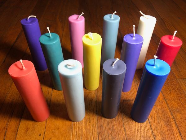 12 pack candles non black light