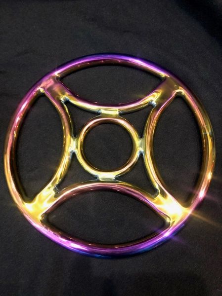 Rainbow stainless steel Four corner shibari suspension ring