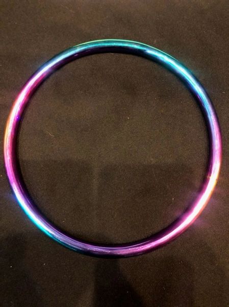 Rainbow stainless steel shibari suspension ring