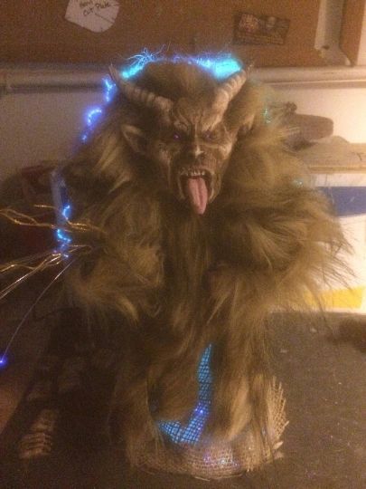 Tree Topper Krampus Fiber optic