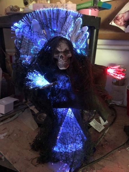 Tree Topper Grim Reaper Fiber Optic