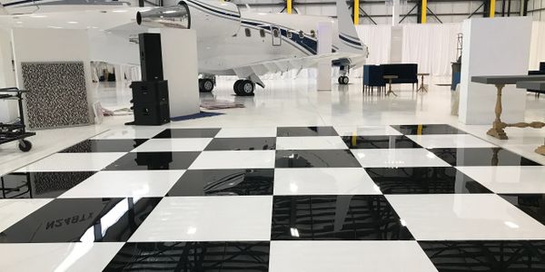 black and white checkered dance floor Houston texas