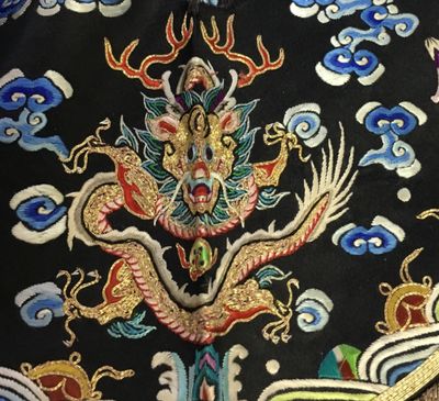 Antique Chinese embroidered textile.
Jocoy conducts estate sales in San Diego:
Chinese antiques.