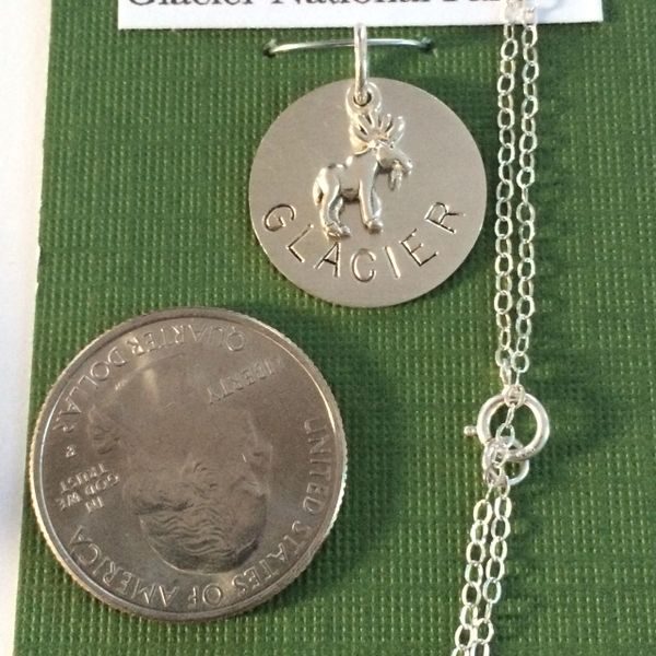 Glacier National Park Necklace All Sterling Mainely Local hand