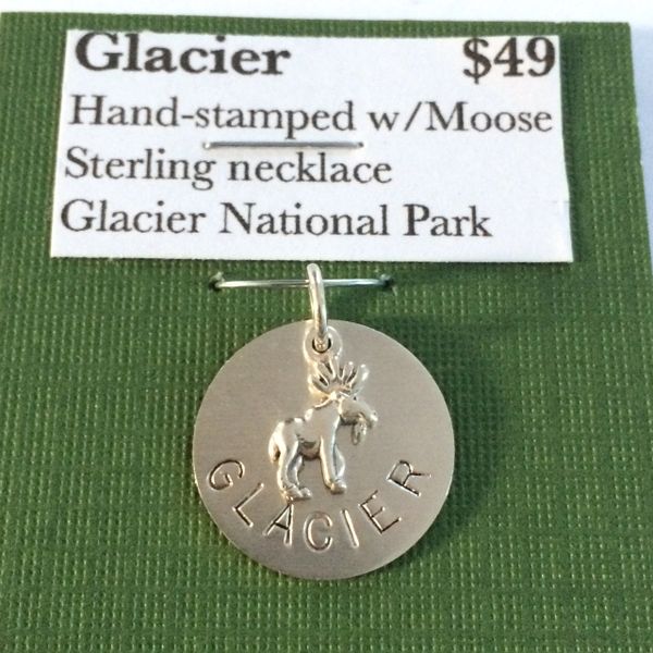 Glacier National Park Necklace All Sterling Mainely Local hand
