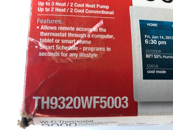 Honeywell Wi-Fi 9000 colour Touchscreen Programmable Thermostat