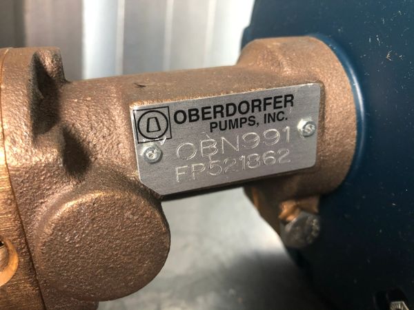 Oberdorfer N991 Bronze Pump W/ Motor 1/3 HP 1725 RPM NEW!! FREE ...