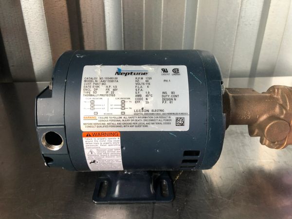 Oberdorfer N991 Bronze Pump W/ Motor 1/3 HP 1725 RPM NEW!! FREE ...