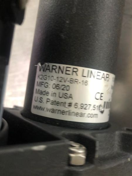 Warner Linear K2G10-12V-BR-16 Linear Actuator NEW! FREE SHIPPING ...