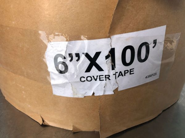 Black EPDM Coverstrip Seam Cover Tape, 5 in. X 100 ft. Roll