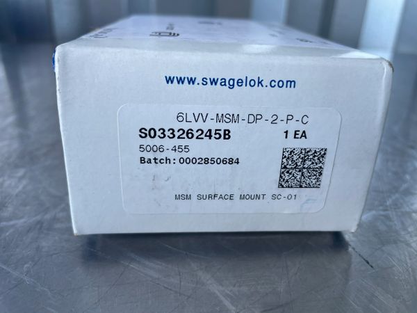 Valvola A Membrana Swagelok 6LVV-MSM-DF-HF2-P-C – Usata E Funzionante – 1 Pezzo