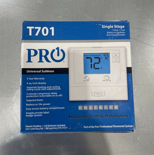 Pro1 T701 Digital Thermostat Non Programmable NEW IN BOX!! FREE