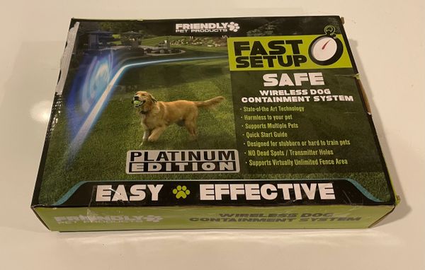 Friendly Pet Products Wireless Dog Containment System Platinum Edition NEW!