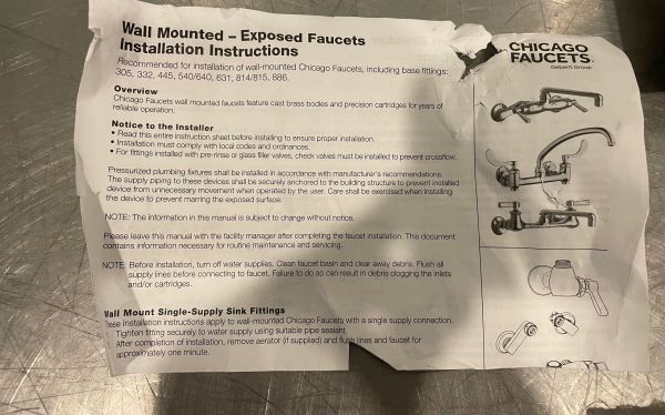 thumbnail image 2 of ZKDAUSDO Commercial Mop Sink Faucet Service Sink Faucet With 2 of 12