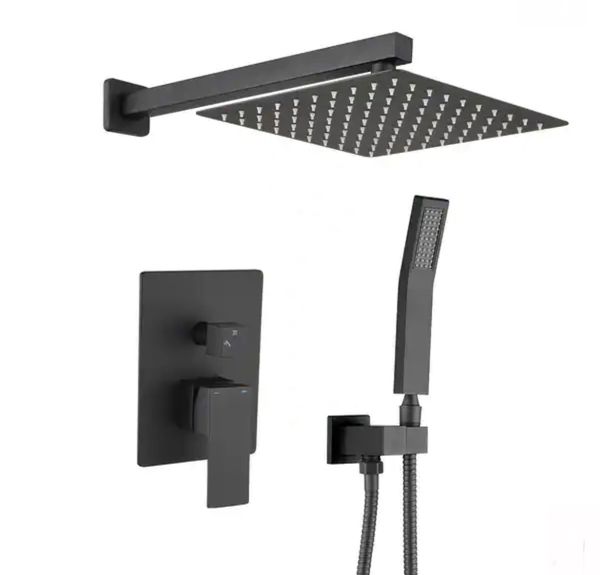 TH600110MB Shower System Matte Black Shower Head NEW! FREE SHIPPING