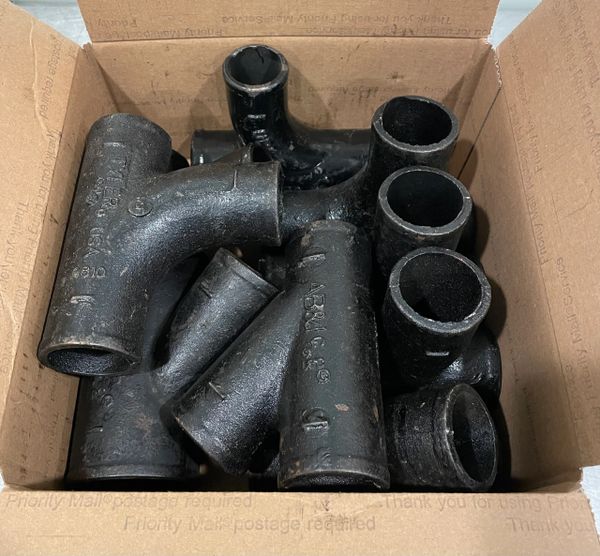 AB&I Foundry Pipe Fittings Cast Black 9PC Assorted NEW! FREE SHIPPING ...