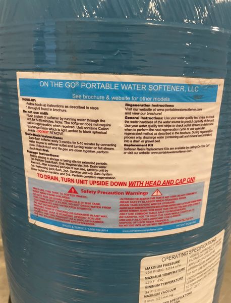 CH30317-02010103-30 Pentair Portable Water Softener UNTESTED MAY WORK!