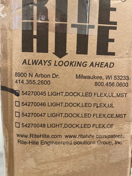 Rite Hite 54270045 Dock Light LED Flex Neck NEW IN BOX! FREE SHIPPING ...